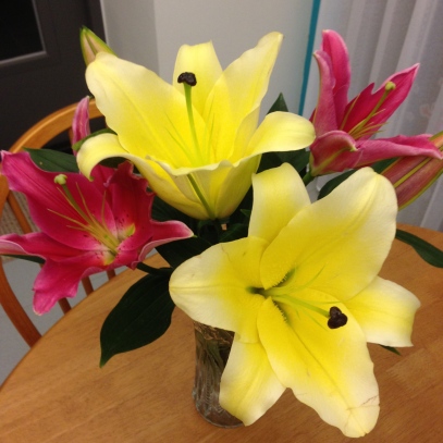 Beautiful lilies to give the "smell of Easter."