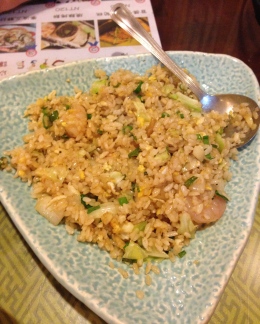 Shrimp fried rice.